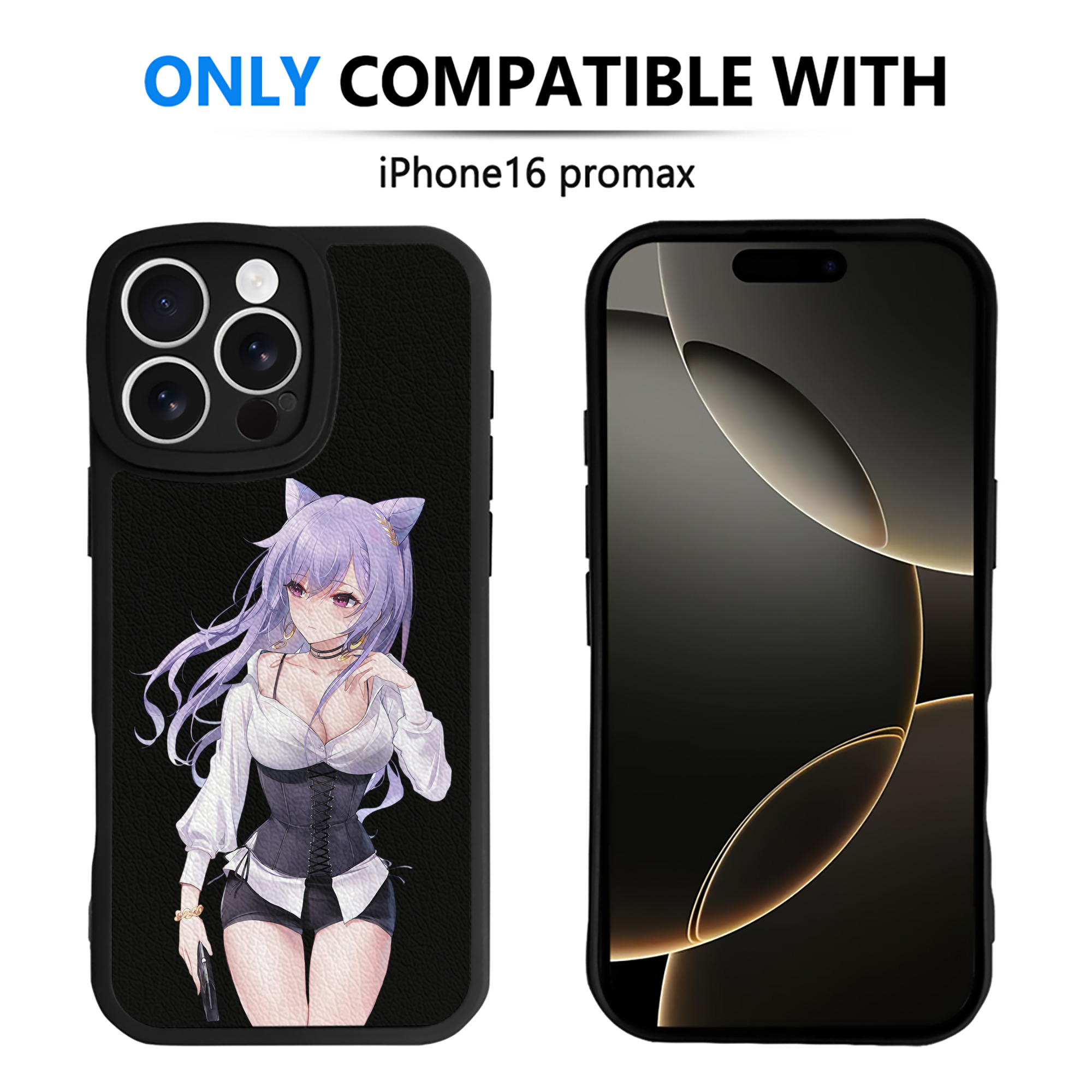 げんし神 刻晴 こくせい genshin Kokusei 【iPhone 16シリーズ対応】シリコンスマホケース（レザー調） 材質：シリコン